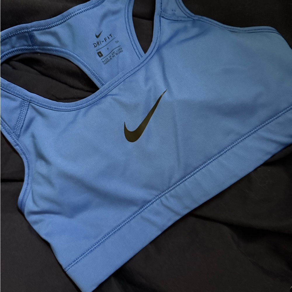 Nike Blue Dri-FIT Racerback Sports Bra